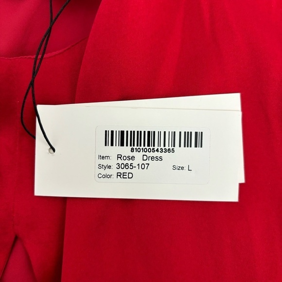 Mother of All Rose Midi Dress in Red Size L - Picture 10 of 15